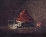 Jean Baptiste Simeon Chardin Still Life wtih Basket of Strawberries china oil painting artist
